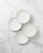 897315 Trianna Coupe Salad Plates, Set of 4 in 4 Count in White, alternate view 3