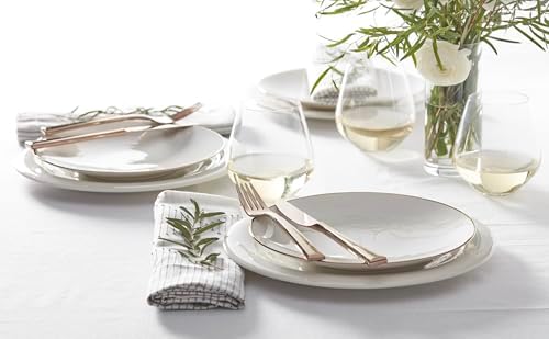 897315 Trianna Coupe Salad Plates, Set of 4 in 4 Count in White, alternate view 4