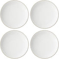 897316 Trianna Coupe Dinner Plates, Set of 4 in 4 Count in White