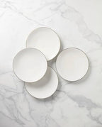 897316 Trianna Coupe Dinner Plates, Set of 4 in 4 Count in White, alternate view 3