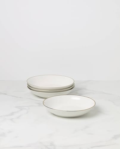 897318 Trianna Pasta Bowls, Set of 4 in 4 Count in White, alternate view 3