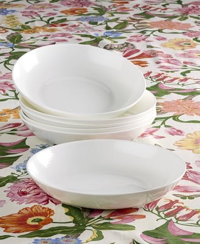 897561 Tuscany Classics Pasta Bowls, Set of 6 in 6 Count in White, alternate view 3