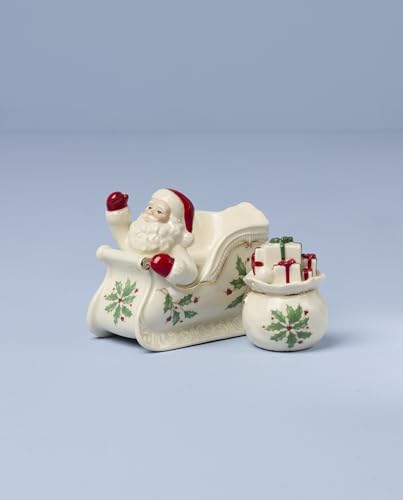 897754 Holiday Figural Salt & Pepper Set, Christmas Dishes, Festive Serveware in Red & Green, alternate view 5