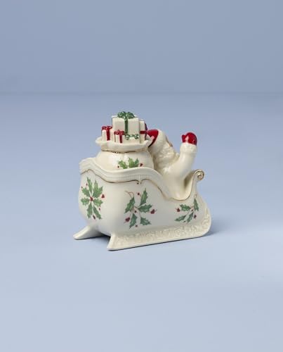 897754 Holiday Figural Salt & Pepper Set, Christmas Dishes, Festive Serveware in Red & Green, alternate view 6