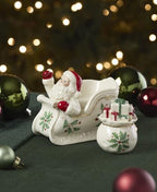 897754 Holiday Figural Salt & Pepper Set, Christmas Dishes, Festive Serveware in Red & Green, alternate view 7