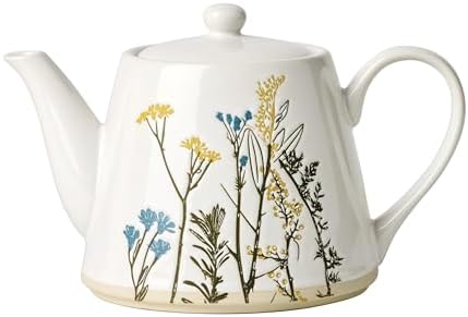 898385 Wildflowers Teapot in 1 Count in White