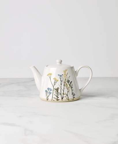898385 Wildflowers Teapot in 1 Count in White, alternate view 2