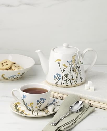 898385 Wildflowers Teapot in 1 Count in White, alternate view 5