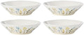 898387 Wildflowers Dinner Bowls, Set Of 4 in 4 Count in White