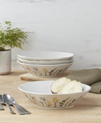 898387 Wildflowers Dinner Bowls, Set Of 4 in 4 Count in White, alternate view 2