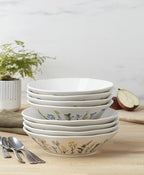 898387 Wildflowers Dinner Bowls, Set Of 4 in 4 Count in White, alternate view 4
