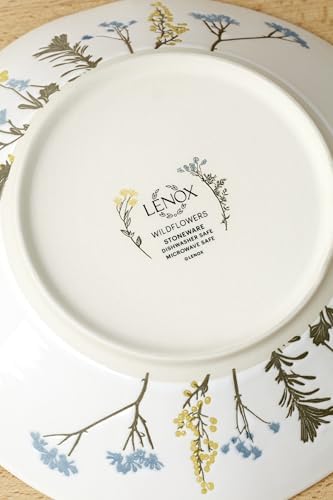 898387 Wildflowers Dinner Bowls, Set Of 4 in 4 Count in White, alternate view 5