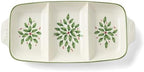 899166 Holiday Carved Divided Dish in Multicolor