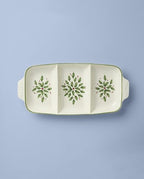 899166 Holiday Carved Divided Dish in Multicolor, alternate view 3