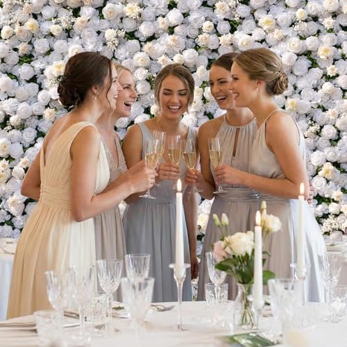 8ft*8ft Artificial Flower Wall Panels, Gorgeous 3D Silk Floral Backdrop, alternate view 2