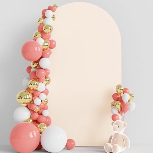 8FT Arch Backdrop Cover Beige Arch Covers Strethy Backdrop