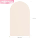 8FT Arch Backdrop Cover Beige Arch Covers Strethy Backdrop, alternate view 2