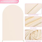 8FT Arch Backdrop Cover Beige Arch Covers Strethy Backdrop, alternate view 4