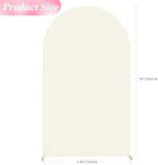 8FT Arch Backdrop Cover Ivory Arch Covers Strethy Backdrop, alternate view 2