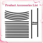 8FT Arch Backdrop Stand Black Metal Wedding Arch Backdrop Stand, alternate view 5