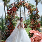 8FT Arch Backdrop Stand Gold Metal Wedding Arch Backdrop Stand, alternate view 2