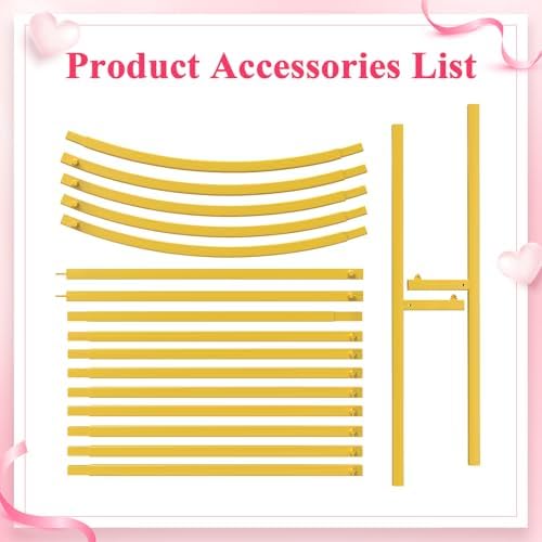8FT Arch Backdrop Stand Gold Metal Wedding Arch Backdrop Stand, alternate view 5