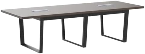 8FT Conference Table with Cable Management Grommets - Modern Rectangle Office Meeting/Boardroom Table with, alternate view 5