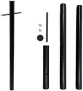 8FT Direct Burial Lamp Post, Split Street Light Pole with Cross Arm Lighting Post Fixtures for Pathway Courtyard