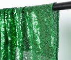 8FT x 10FT Green Sequin Photography Backdrop Curtain for Party Decoration, Green in 8 x 10ft in Green, alternate view 4