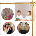 8FT x 10FT Sequin Photography Backdrop Curtain for Party Decoration, Champagne in 8 x 10ft in Champagne, alternate view 6