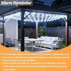 8ft x 8ft Net Lights, 180LED Gazebo Lights Outdoor 8 Modes Timer, Waterproof Connectable Christmas String Lights, alternate
