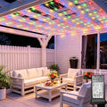 8ft x 8ft Net Lights, 180LED Gazebo Lights Outdoor 8 Modes Timer, Waterproof Connectable Christmas String Lights