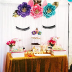 8FT x 8FT White Sequin Photography Backdrop Curtain for Party Decoration, White in 8x8 ft in White, alternate view 2