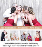 8FTx10FT Silver Sequin Backdrop | Sparkle Drapes for Photoshoots, Weddings, and Parties | Elegant Glitter, alternate view 6