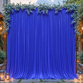8ftx10ft Wrinkle Free Royal Blue Backdrop Curtain - 10 Feet Photography Backdrop Drapes, Silky Polyester Back
