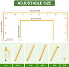 8FTx4FT Adjustable Over The Table Arch Stand with Clamps, alternate view 2