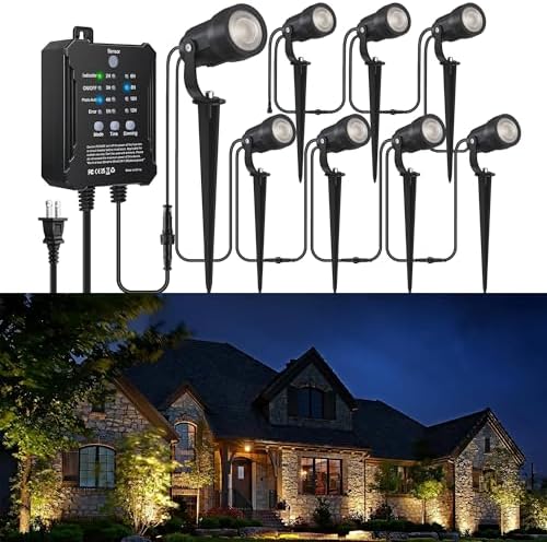 8Pack 5W Landscape Lighting Kit with Transformer