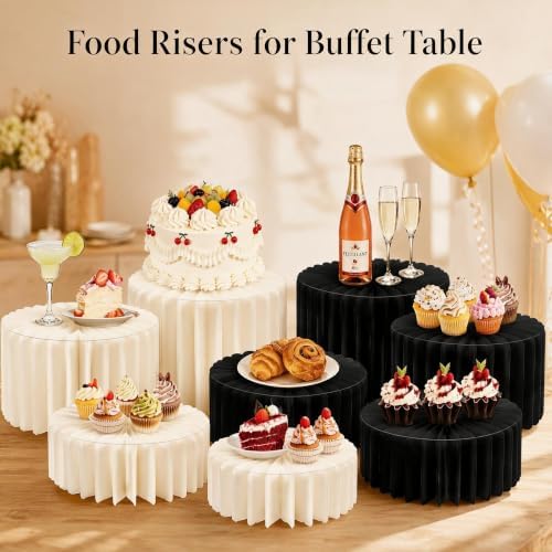 8Pack Buffet Risers, Display Stands Foldable Food Risers for Buffet, Cake Stands for Party, Dessert Table, alternate view 3