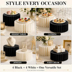 8Pack Buffet Risers, Display Stands Foldable Food Risers for Buffet, Cake Stands for Party, Dessert Table, alternate view 5
