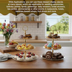 8Pack Cupcake Stand, Dessert Stand, Clear, 3 Tier, Plastic in Clear-8Pcs, alternate view 2