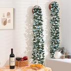 8Pcs 66Ft Flower Garland Rose Vines Blue & White Floral Garland Flower Vine in Blue and White, alternate view 6