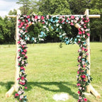 8Pcs 66FT Pink and Blue Flower Garland for Wedding Backdrop, alternate view 2