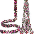 8Pcs 66FT Pink and Purple Flower Garland for Wedding Backdrop