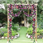 8Pcs 66FT Pink and Purple Flower Garland for Wedding Backdrop, alternate view 2