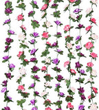 8Pcs 66FT Pink and Purple Flower Garland for Wedding Backdrop, alternate view 6