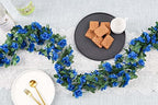 8Pcs 66FT Sapphire Blue Flower Garland for Wedding Backdrop, alternate view 2