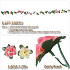 8Pcs 66FT Yellow Flower Garland for Wedding Arch and Backdrop, alternate view 4