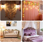 8Pcs 66FT Yellow Flower Garland for Wedding Arch and Backdrop, alternate view 6