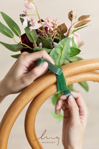 8pcs Aisle Pew Artificial Flowers Arrangements for Wedding Ceremony Chair Back Floral Decorations with Chiffon, alternate