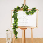 8Pcs Artificial Monstera Leaf Vines 5.6Ft Greenery Garland, alternate view 7
